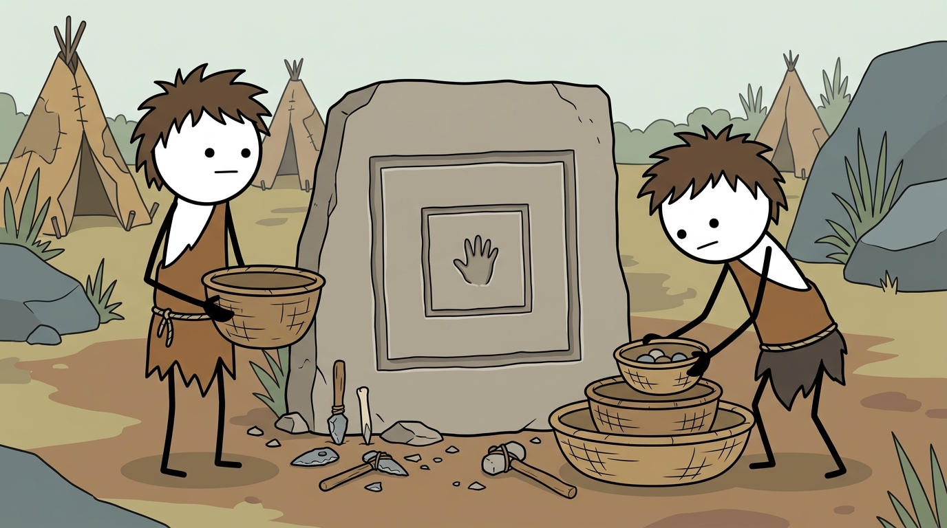 Ancient Human History — Ancient human history explained with simple stick figures. Viewers leave with knowledge of what happened in the past.